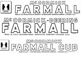 Shop McCormick Farmall Hood Decals Now